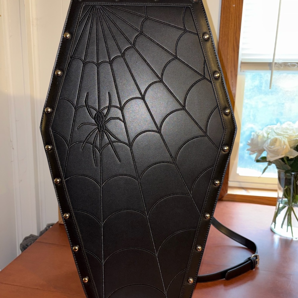 NWT Dolls Kill Black Coffin Travel Case